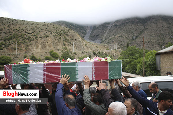  تشییع و تدفین شهید گمنام در سوادکوه