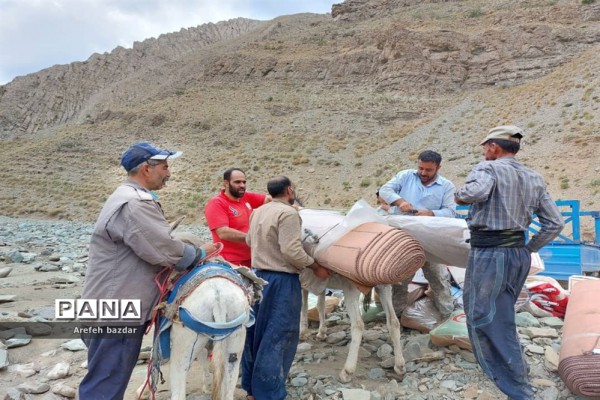 امداد رسانی به عشایر سیل زده روستای بطاهرکلا منطقه بلده