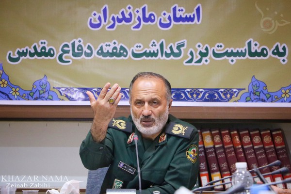 نشست خبری سردار ملکی ویژه هفته دفاع مقدس در مازندران 