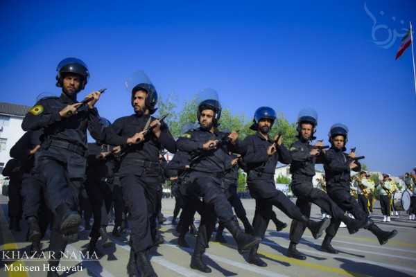 مراسم صبحگاه مشترک نیروهای مسلح مازندران در هفته فراجا