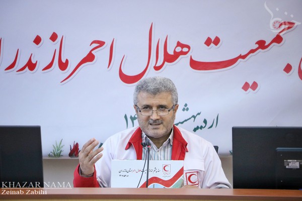 نشست خبری “فخاری” مدیرعامل جمعیت هلال احمر مازندران