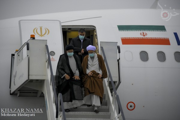 آغاز سفر رئیس جمهور به مازندران با استقبال رسمی در فرودگاه ساری