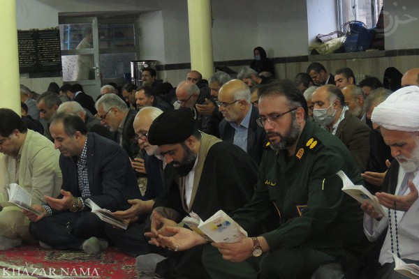 دعای ندبه ویژه هفته بسیج در مسجد جامع شهر پلسفید سوادکوه