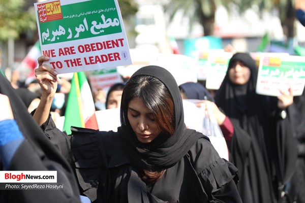 راهپیمایی یوم الله ۱۳ آبان در قائم‎شهر