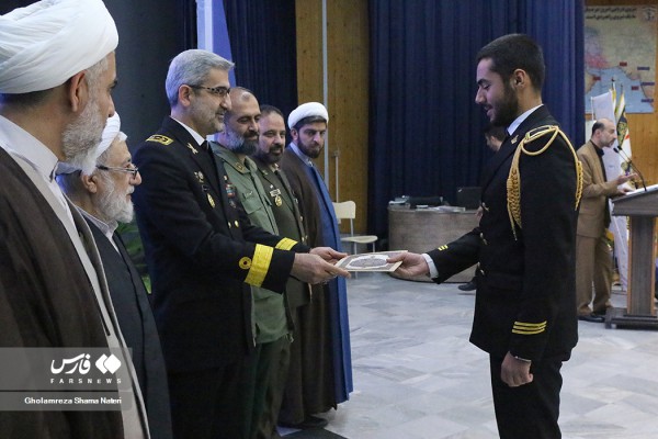 مراسم اختتامیه مسابقات قرآن نیروی دریایی ارتش در نوشهر