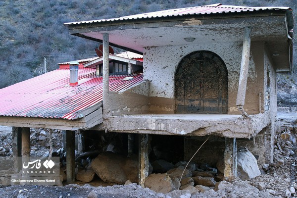 مناطق سیل زده بخش مرزن آباد شهرستان چالوس پس از شش ماه