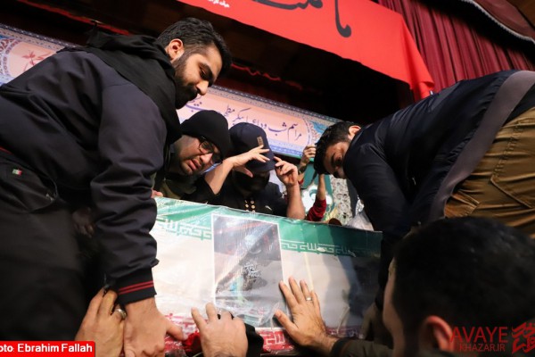 وداع با شهید مدافع امنیت “احمد صالحی” در حسینیه عاشقان کربلا ساری