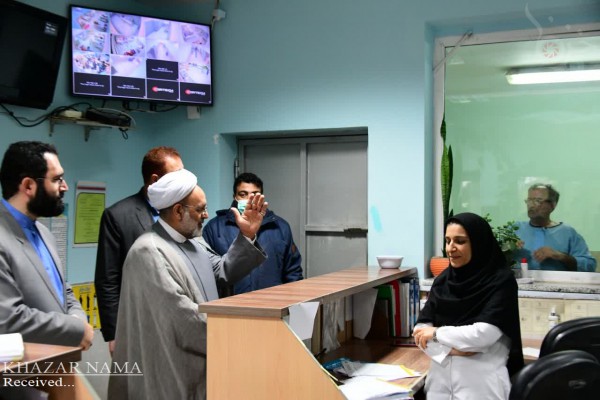 بازدید رئیس کل دادگستری مازندران از بیمارستان سوختگی شهید زارع ساری