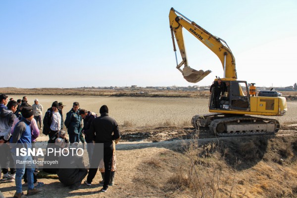 تخریب آب‌بندان‌های حاشیه رودخانه گرگانرود در گنبد کاووس