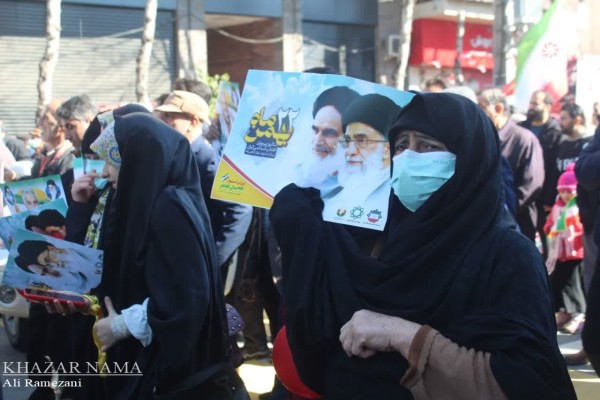 راهپیمایی ۲۲ بهمن و جشن ۴۴ سالگی انقلاب اسلامی در قائم شهر