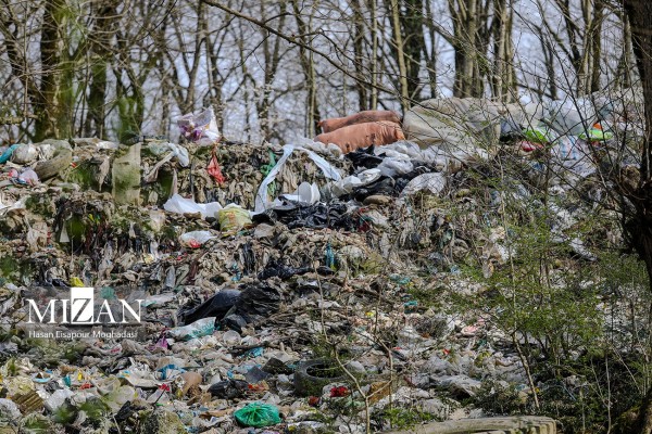دپوی زباله شهر شیرگاه در جنگل های هیرکانی سوادکوه