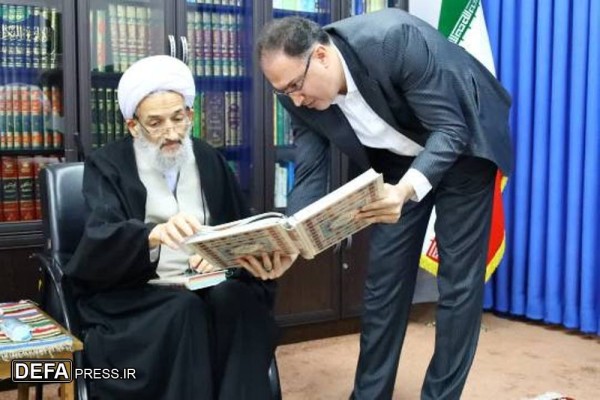 دیدار مدیرعامل صنایع چوب و کاغذ مازندران با آیت الله محمدی لائینی