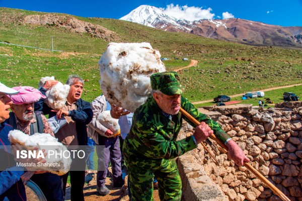 آیین “ورف چال” در روستای ” آب اسک” آمل