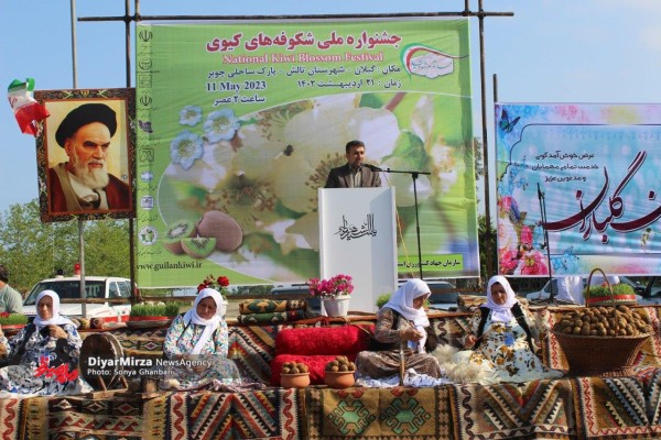 نخستین جشنواره شکوفه‌های کیوی شهرستان تالش در گیلان