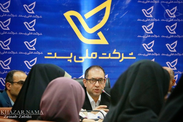 نشست خبری رئیس مرکز نوآوری شرکت ملی پست ایران در ساری