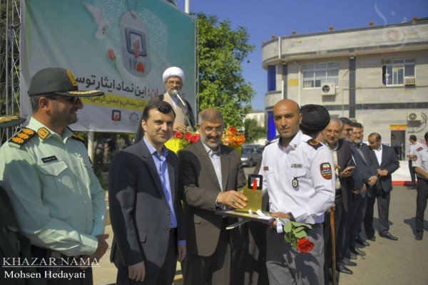 مراسم بزرگداشت روز آتش‌نشان در ساری