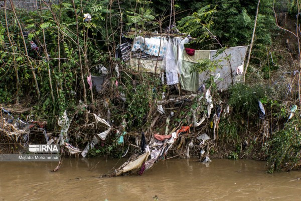 وضعیت نابسامان رودخانه گوهررود در شهر رشت