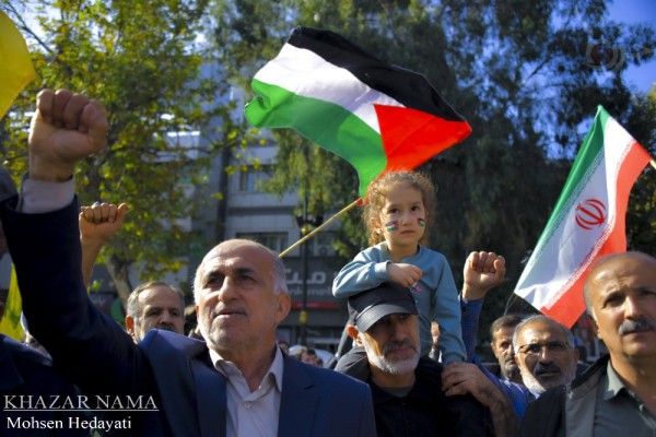  راهپیمایی ضد صهیونیستی مردم ساری در حمایت از کودکان و زنان بی‌گناه غزه