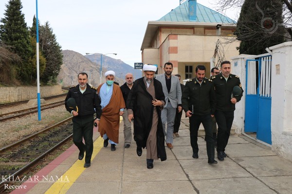 بازدید رئیس سازمان قضایی نیروهای مسلح مازندران از  پاسگاه های راه آهن