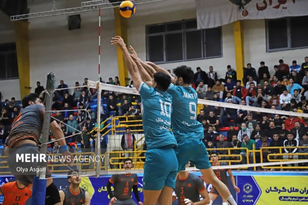 پیروزی تیم والیبال پاس گرگان مقابل سایپا تهران