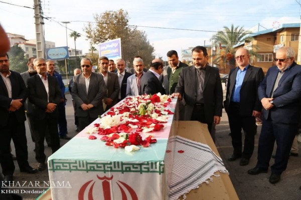 استقبال از شهید گمنام دفاع مقدس در ادارات و سازمان های مازندران