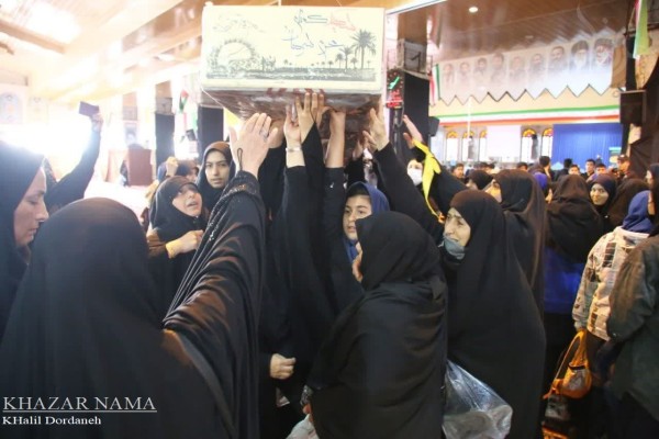 عزاداری هیئات دانش آموزی شهرستان ساری و استقبال از شهید گمنام