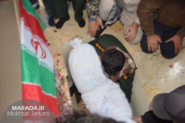  مراسم تشییع و تدفین شهید گمنام در شهر طبقده میاندورود