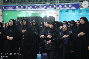 مراسم اعزام کاروان های راهیان نور دانشجویی مازندران در ساری