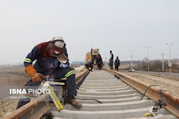 پیشرفت عملیات اجرایی پروژه راه‌آهن رشت – کاسپین