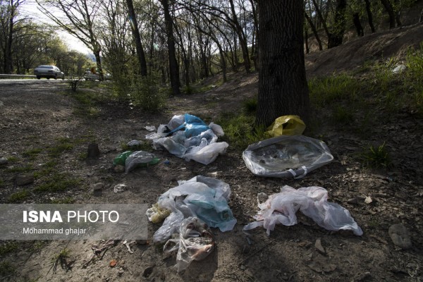 زباله های رها شده در پارک ملی گلستان