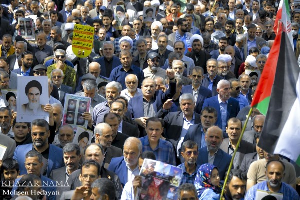 راهپیمایی باشکوه روز جهانی قدس در ساری -مرکز مازندران