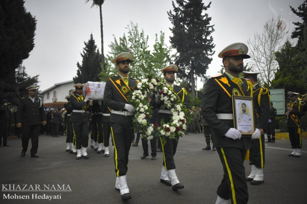 مراسم وداع با شهید مدافع وطن “محسن حسین نیا” در ساری