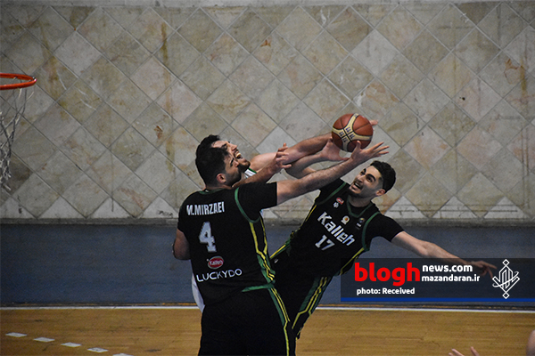 پیروزی تیم بسکتبال کاله مازندران مقابل ذوب‌آهن اصفهان