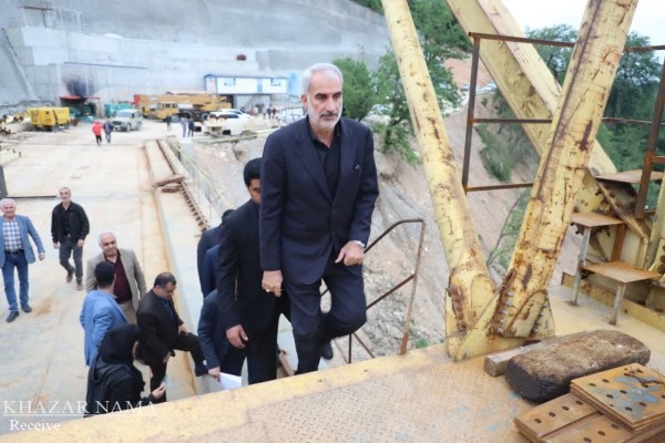 بازدید استاندار از سد گلورد و پل قوسی در شرق مازندران