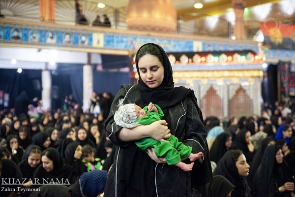 همایش شیرخوارگان حسینی در حسینیه عاشقان ثارالله قائم شهر