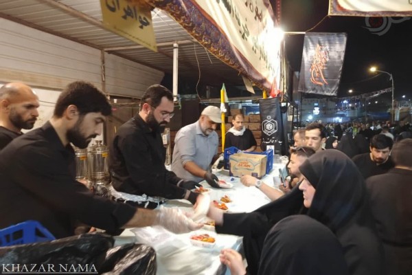 خدمت‌رسانی موکب اوقاف مازندران در سامرا به زائرین اربعین حسینی