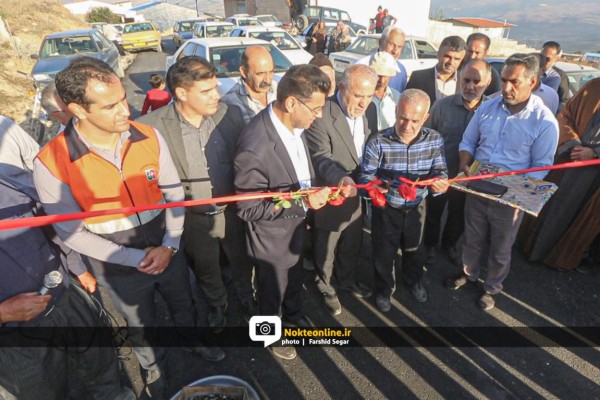 مراسم بهره برداری از آسفالت جاده وزوار شهرستان گلوگاه