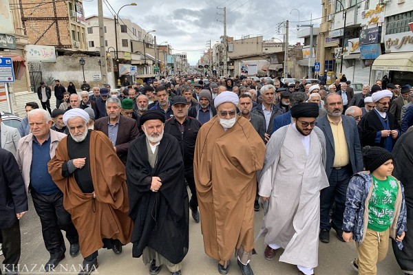 نماز جمعه و راهپیمایی نصر در بهشهر