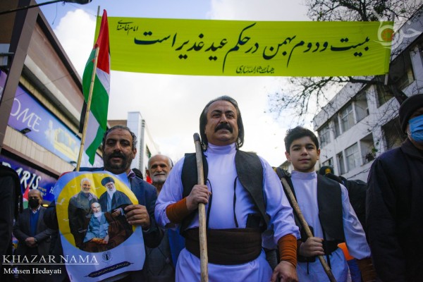 راهپیمایی باشکوه ۲۲ بهمن و جشن انقلاب در ساری+ حاشیه مراسم