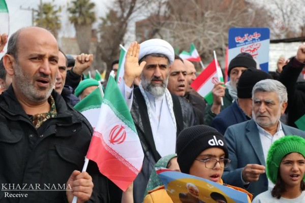 جشن انقلاب و راهپیمایی ۲۲بهمن در شهر آکند و دودانگه شهرستان ساری