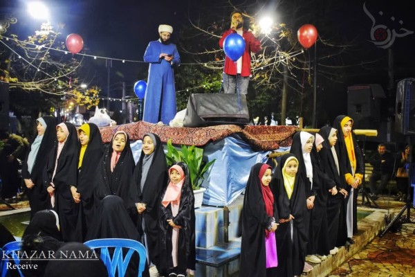 جشن خیابانی نیمه شعبان در میدان ۱۷ شـهریور بابل