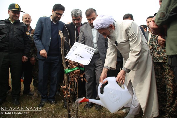 مراسم گرامیداشت روز درختکاری در پارک موزه دفاع مقدس مازندران