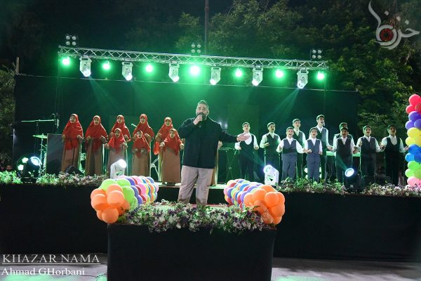 جشن باشکوه میلاد امام رضا(ع) در بوستان ولایت ساری