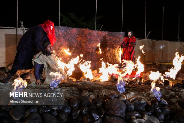 نمایش میدانی “ساعت به وقت بهشت” در پادگان حسینکوه فومن