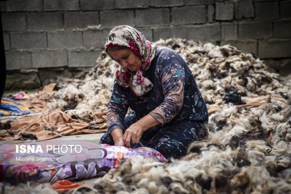 از پشم چینی تا تشکدوزی سنتی در روستای “دو آب” سوادکوه