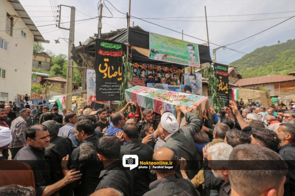 تشییع پیکر شهید دفاع مقدس “غلامحسین دماوندی” در گلوگاه