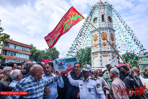تشییع پیکر سرباز وظیفه شهید “محمد نشومی” در ساری