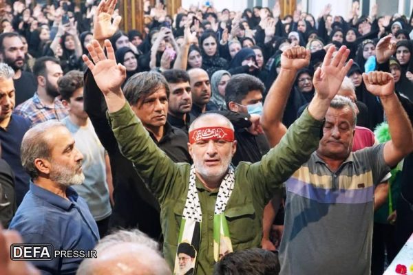 مراسم وداع با پیکر مطهر شهید “سعید محمودی” در آمل