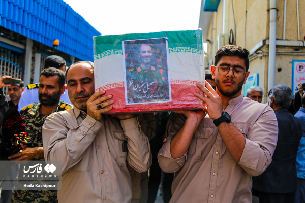 تشییع پیکر جهادگر شهید سردار “سهیل رستمیان” در بهشهر
