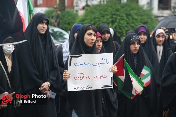 اجتماع دانشجویی محکومیت حملات رژیم صهیونیستی و آمریکا در قائم شهر